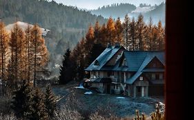 Traditioneel Gebouwde Houten Woning In De Bergen. Czarna Góra